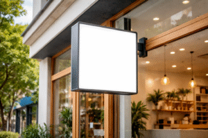 Pemasangan neon box toko murah dengan lampu LED terang dan desain custom yang estetik serta tahan lama.